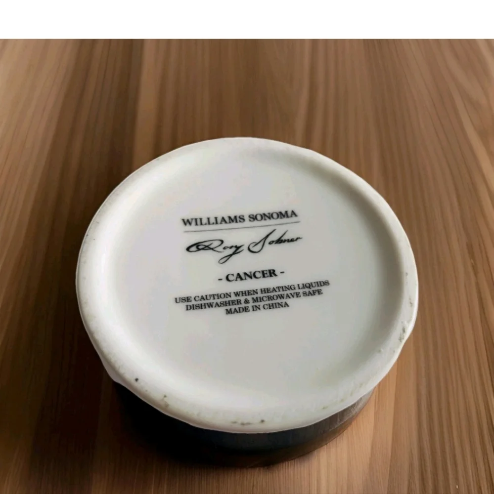 Williams Sonoma Rory Dobner Zodiac Mug CANCER Crab Moon 20oz